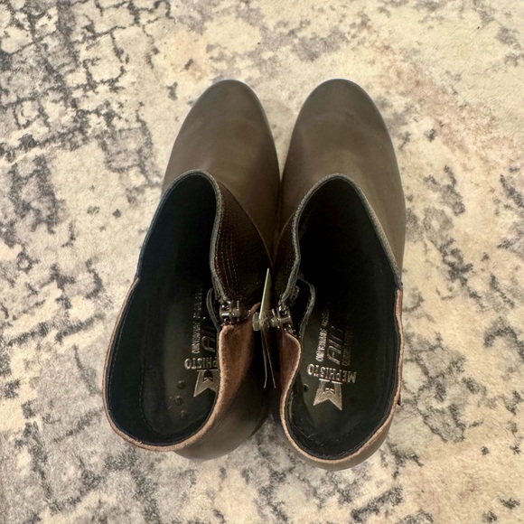 Mephisto Garita Dark Brown Side Zip Ankle Boots Booties Women’s Sz 8 - Picture 6 of 8